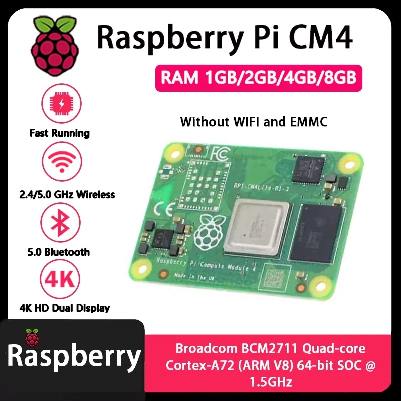 Raspberry Pi CM4 1GB/2GB/4GB/8 - Compute Module 4 32Gb Wifi recension och pris